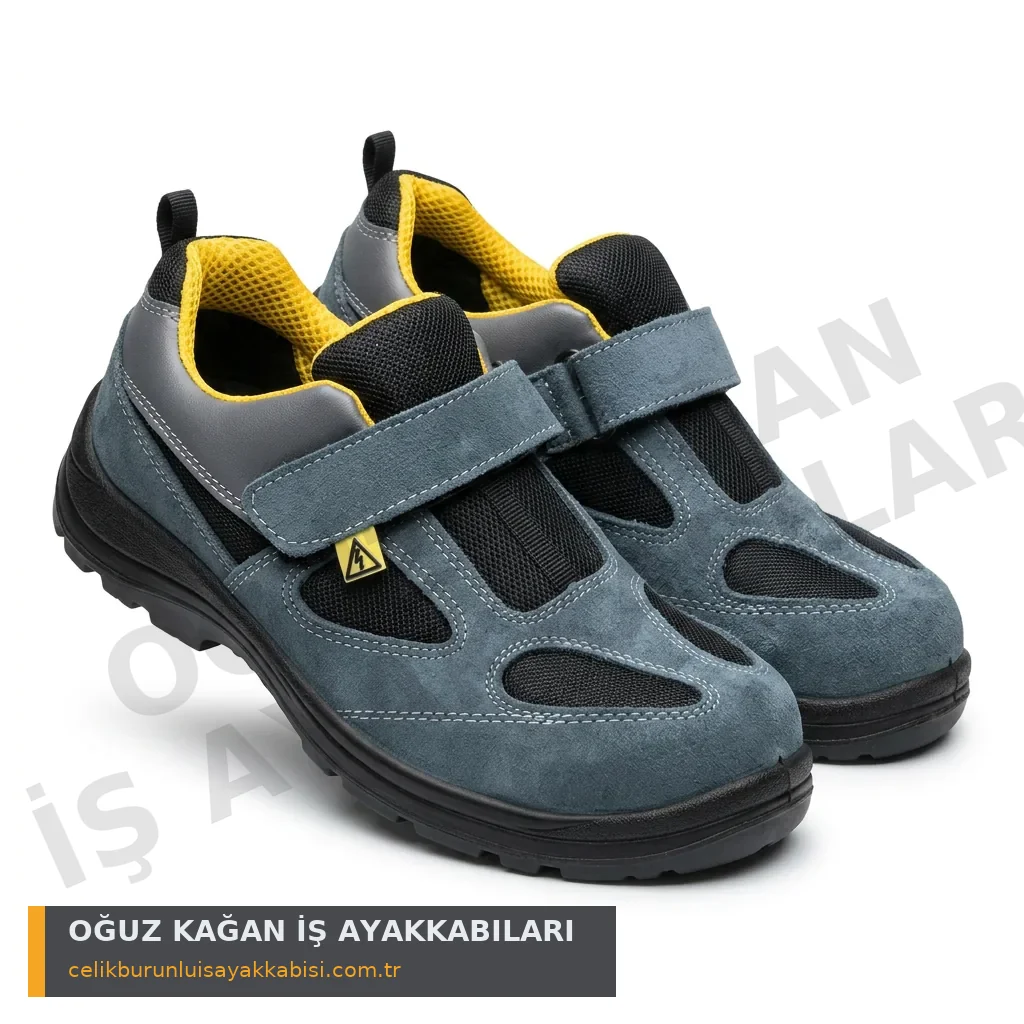 Elektrikçi İş Ayakkabısı — Elektrikçi iş ayakkabısı yazlık model - kompozit burunlu, ESD antistatik, 1000V yalıtkan hafif güvenlik ayakkabısı