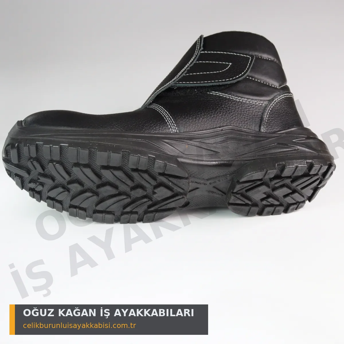 Madenci Taş Ocağı Ayakkabısı Cırtlı S3 - yan + dış taban tırtık deseni