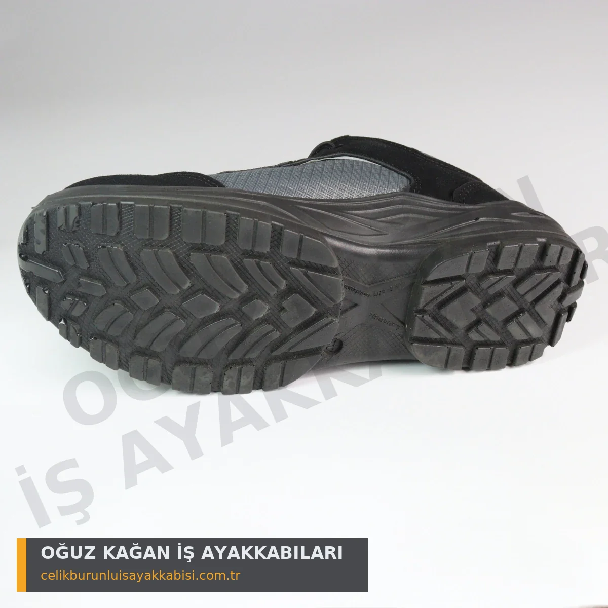 Ortopedik İş Ayakkabısı Örgülü Siyah S1 - tırtıklı SRC kaymaz dış taban