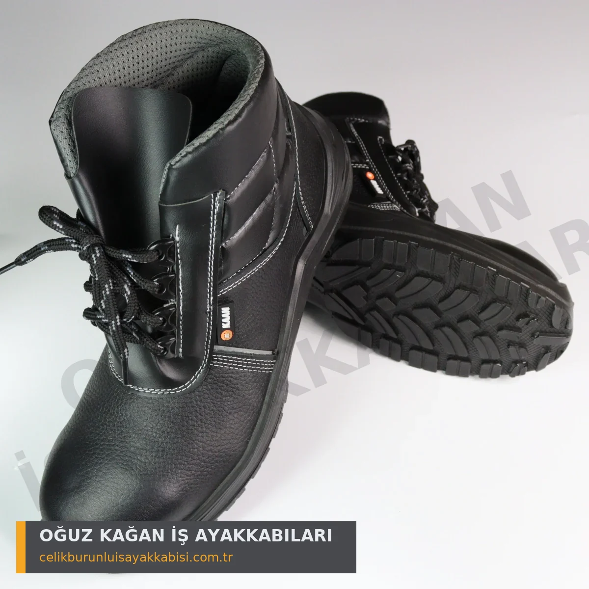 S3 İş Ayakkabısı Bağcıklı - yüksek bilekli model ve kaymaz taban