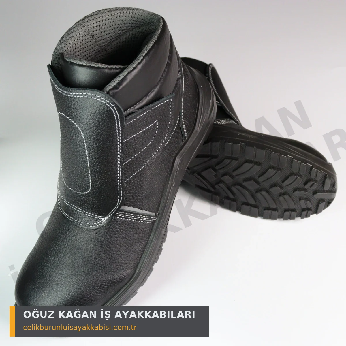S3 Kışlık İş Ayakkabısı Cırtlı - önden cırt cırt kapanma detayı