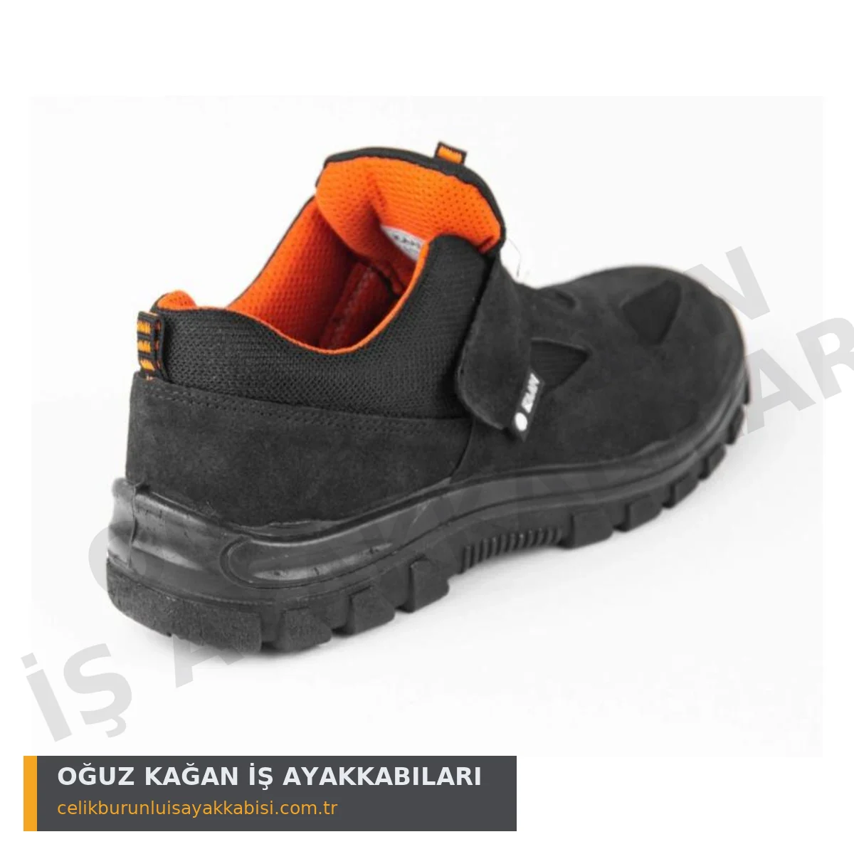 Yazlık S1 İş Ayakkabısı Siyah - tekli yan görünüm