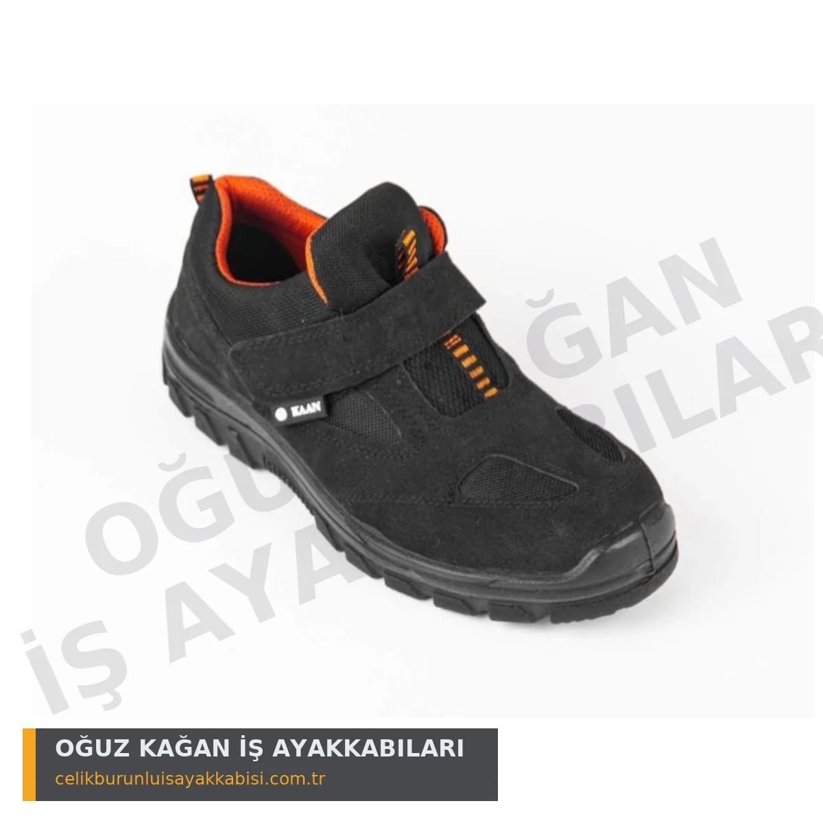 Yazlık S1 İş Ayakkabısı Siyah - arka topuk detay